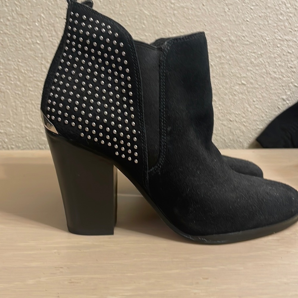 Black boots with silver studs